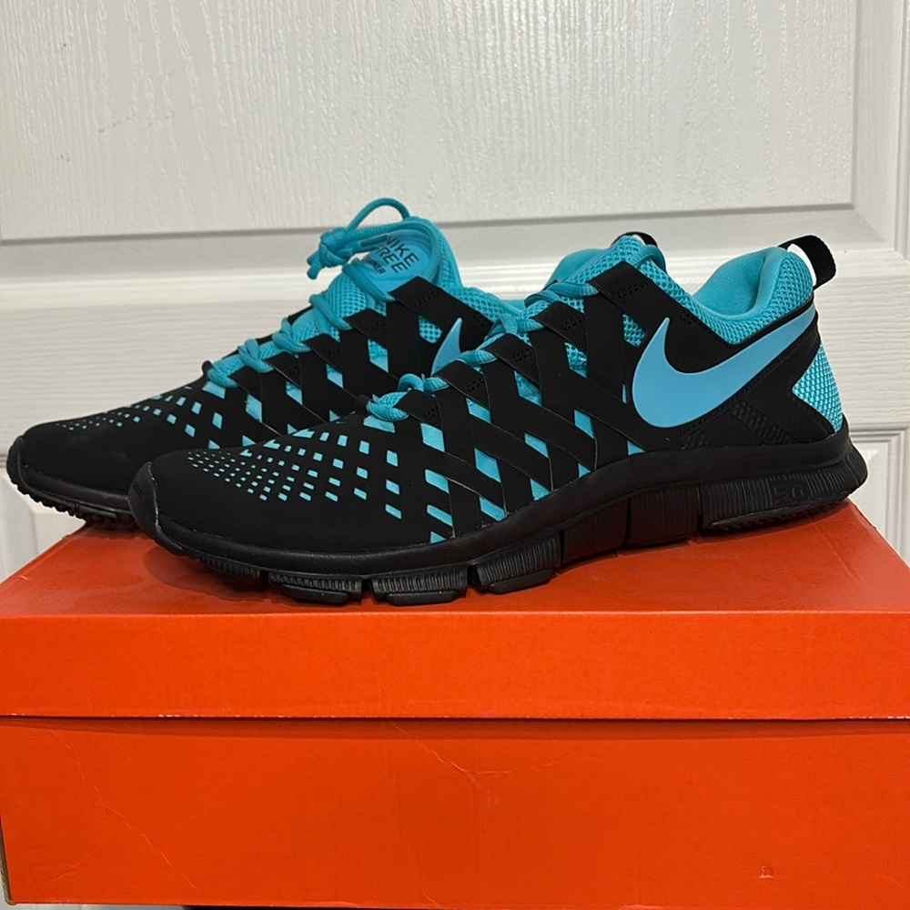 NWT Nike Free Trainer 5.0 size 15 - Black Gamma Blue